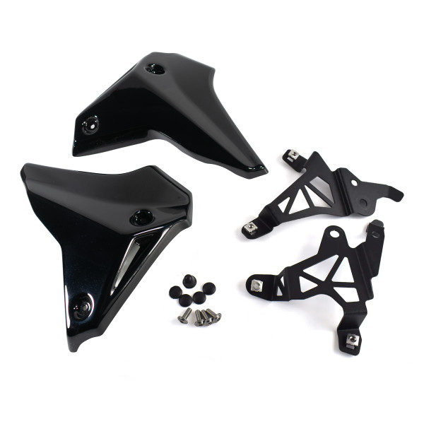 Pyramid Plastics Pyramid front infill panels | midnight black | yamaha mt-09 2021>current